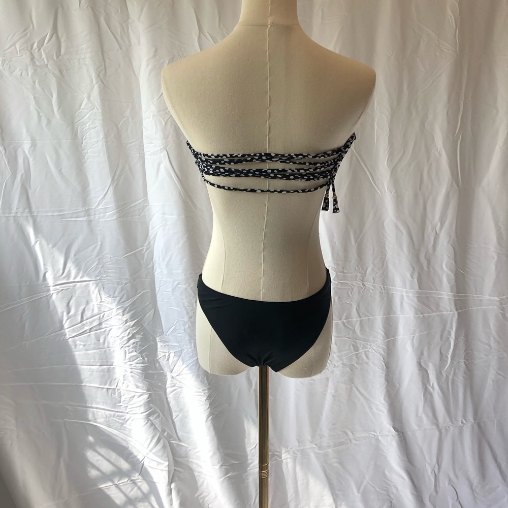 Black and White Bikini Set